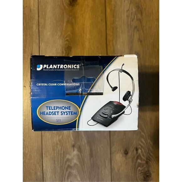 Plantronics S11 Telephone Over The Head Headset System Black New In Box 65148 11 - Picture 7 of 7